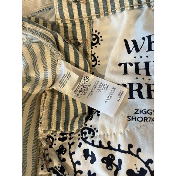 Free People We The Free Railroad Striped Ziggy Shortalls - Picture 13 of 13